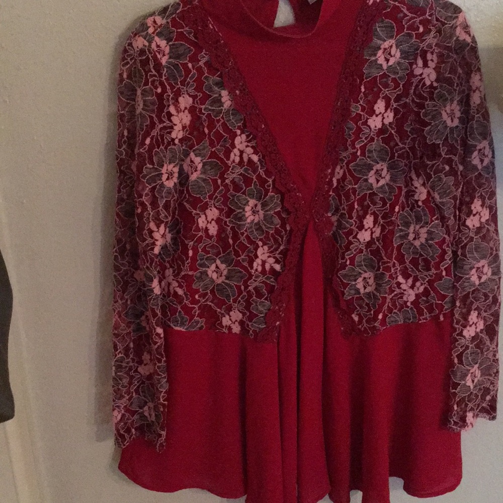 Altr’d State lace detail tunic